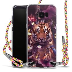 New Carry Case Transparent Stoff colourful/silber