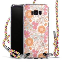 New Carry Case Transparent Stoff colourful/silber