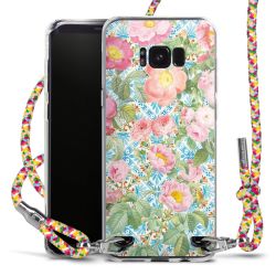 New Carry Case Transparent Stoff colourful/silber