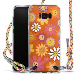 New Carry Case Transparent Stoff colourful/silber