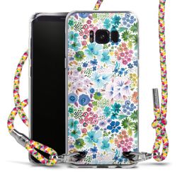 New Carry Case Transparent Stoff colourful/silber