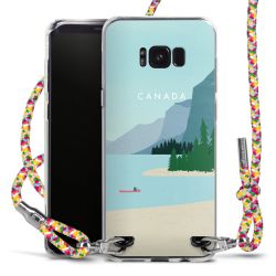 New Carry Case Transparent Stoff colourful/silber