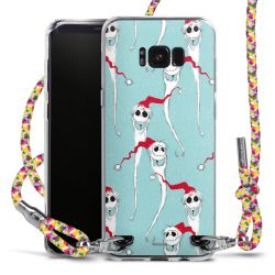 New Carry Case Transparent Stoff colourful/silber