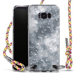 New Carry Case Transparent Stoff colourful/silber