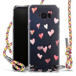 New Carry Case Transparent Stoff colourful/silber