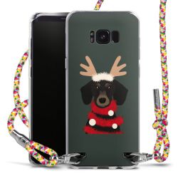 New Carry Case Transparent Stoff colourful/silber