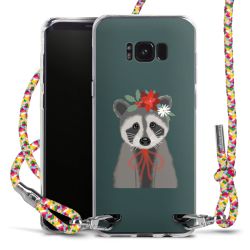 New Carry Case Transparent Stoff colourful/silber