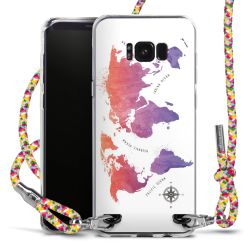 New Carry Case Transparent Stoff colourful/silber