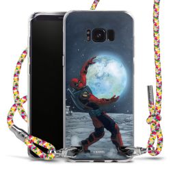 New Carry Case Transparent Stoff colourful/silber