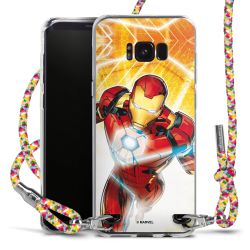 New Carry Case Transparent Stoff colourful/silber