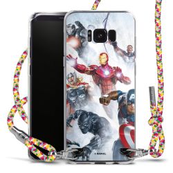 New Carry Case Transparent Stoff colourful/silber