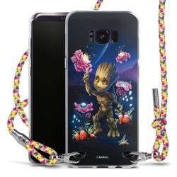 New Carry Case Transparent Stoff colourful/silber