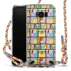 New Carry Case Transparent Stoff colourful/silber