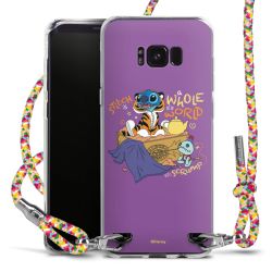 New Carry Case Transparent Stoff colourful/silber