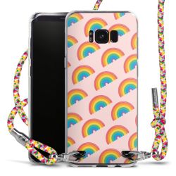 New Carry Case Transparent Stoff colourful/silber