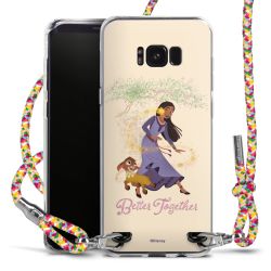 New Carry Case Transparent Stoff colourful/silber