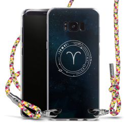 New Carry Case Transparent Stoff colourful/silber