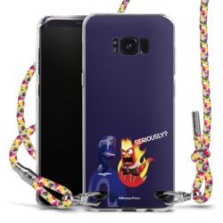 New Carry Case Transparent Stoff colourful/silber