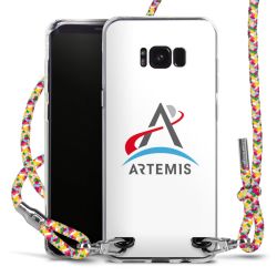 New Carry Case Transparent Stoff colourful/silber