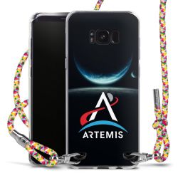 New Carry Case Transparent Stoff colourful/silber