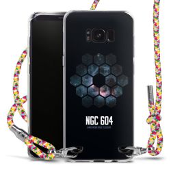 New Carry Case Transparent Stoff colourful/silber