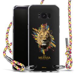 New Carry Case Transparent Stoff colourful/silber