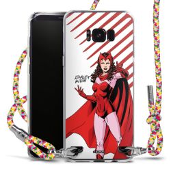 New Carry Case Transparent Stoff colourful/silber