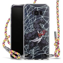 New Carry Case Transparent Stoff colourful/silber