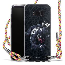 New Carry Case Transparent Stoff colourful/silber