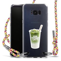 New Carry Case Transparent Stoff colourful/silber