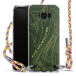 New Carry Case Transparent Stoff colourful/silber