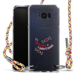 New Carry Case Transparent Stoff colourful/silber