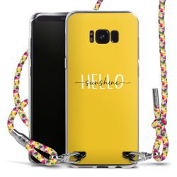 New Carry Case Transparent Stoff colourful/silber