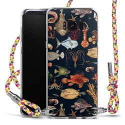 New Carry Case Transparent Stoff colourful/silber