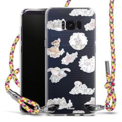 New Carry Case Transparent Stoff colourful/silber