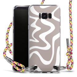 New Carry Case Transparent Stoff colourful/silber