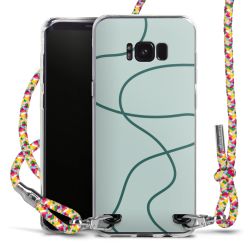 New Carry Case Transparent Stoff colourful/silber