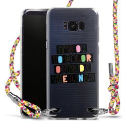 New Carry Case Transparent Stoff colourful/silber