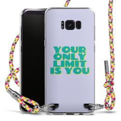 New Carry Case Transparent Stoff colourful/silber