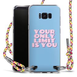 New Carry Case Transparent Stoff colourful/silber