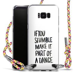 New Carry Case Transparent Stoff colourful/silber