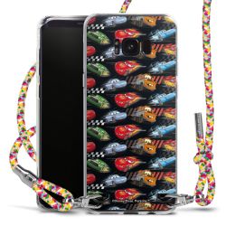 New Carry Case Transparent Stoff colourful/silber