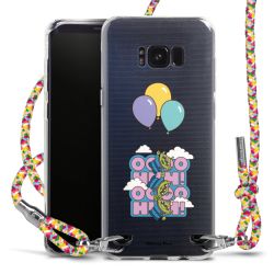 New Carry Case Transparent Stoff colourful/silber