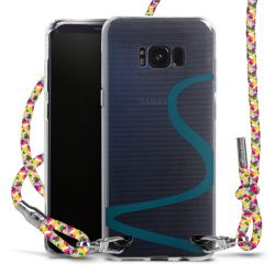 New Carry Case Transparent Stoff colourful/silber