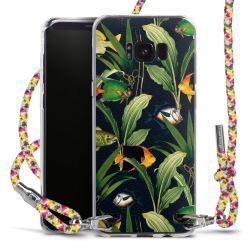 New Carry Case Transparent Stoff colourful/silber