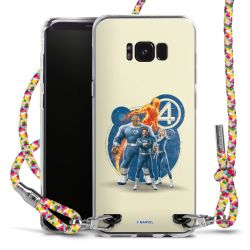 New Carry Case Transparent Stoff colourful/silber