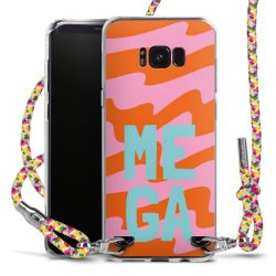 New Carry Case Transparent Stoff colourful/silber