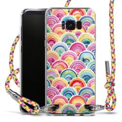 New Carry Case Transparent Stoff colourful/silber