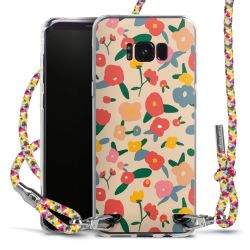 New Carry Case Transparent Stoff colourful/silber