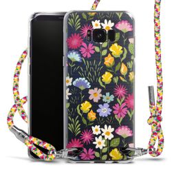 New Carry Case Transparent Stoff colourful/silber